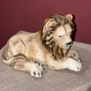 Vintage Fiberglass Lion Statue Kirkland’s Home